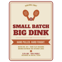 Pickleball Craft — Funny Pickleball Beer Shirt For Dad Sticker — kiss-cut vinyl sticker artwork