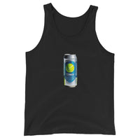 tennis energy design printed on a tank, front