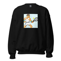 Eight Bit Serve - front - unisex tennis sweatshirt for USTA and competitive players