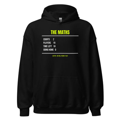 Two Courts, One Hour — Funny Pickleball Hoodie — Black