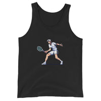 Net Rusher - front - unisex tennis tank top for USTA and competitive players