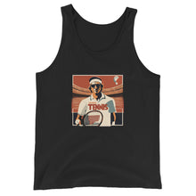 Seventies Serve - front - unisex tennis tank top for USTA and competitive players