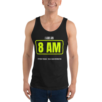 8 AM Saturday Person — Funny Pickleball Tank Top — Black