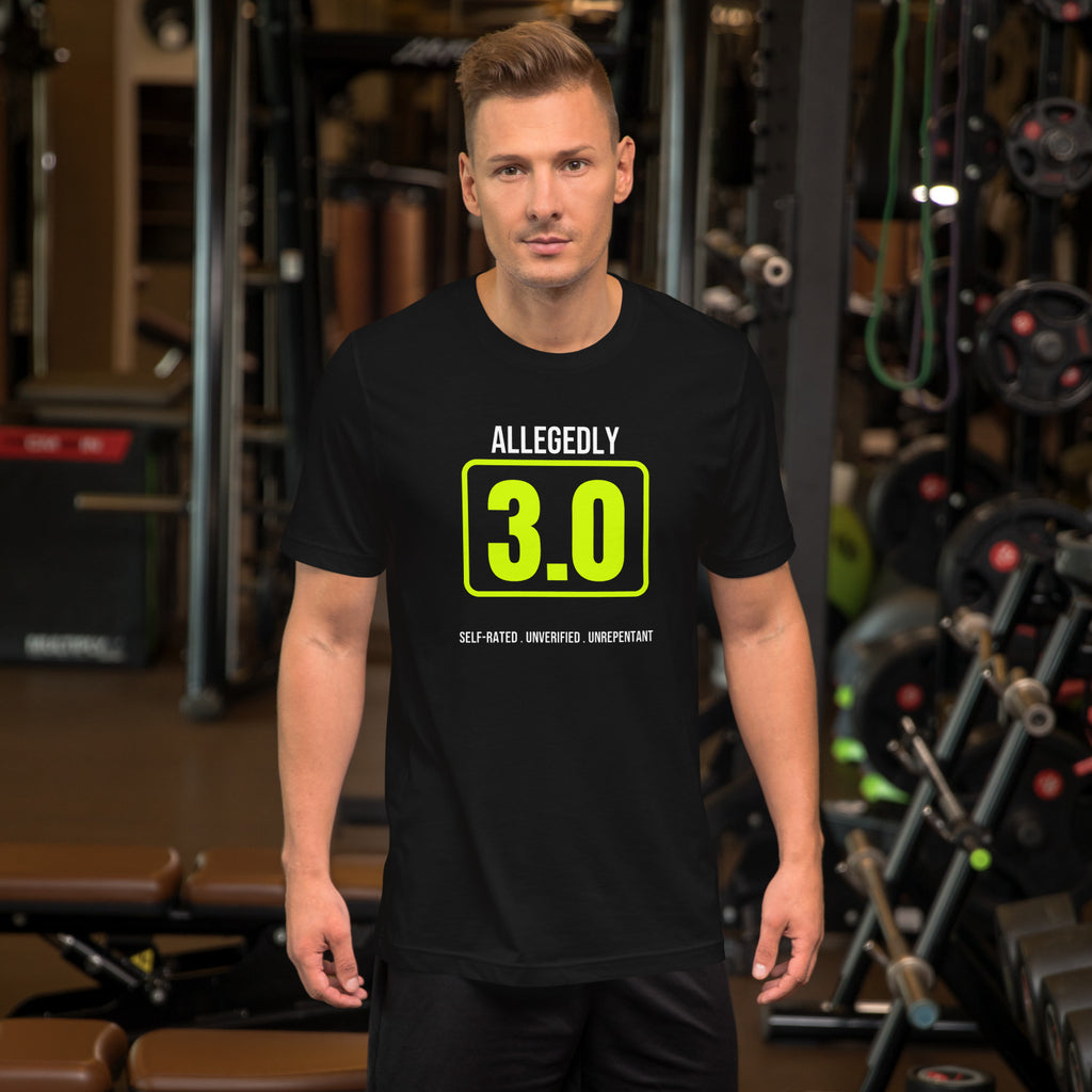 Allegedly A Three Oh - worn - pickleball tee