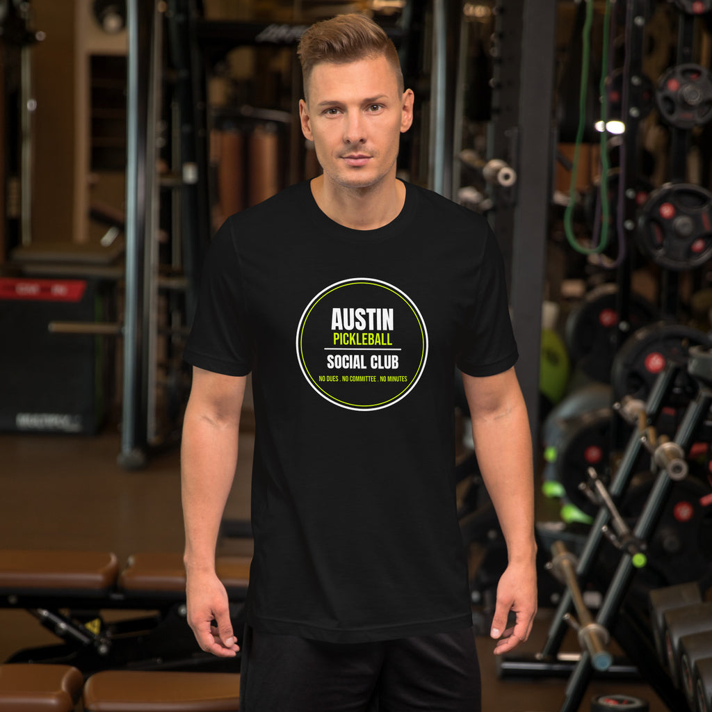 Austin Pickleball Social Club - worn - pickleball tee