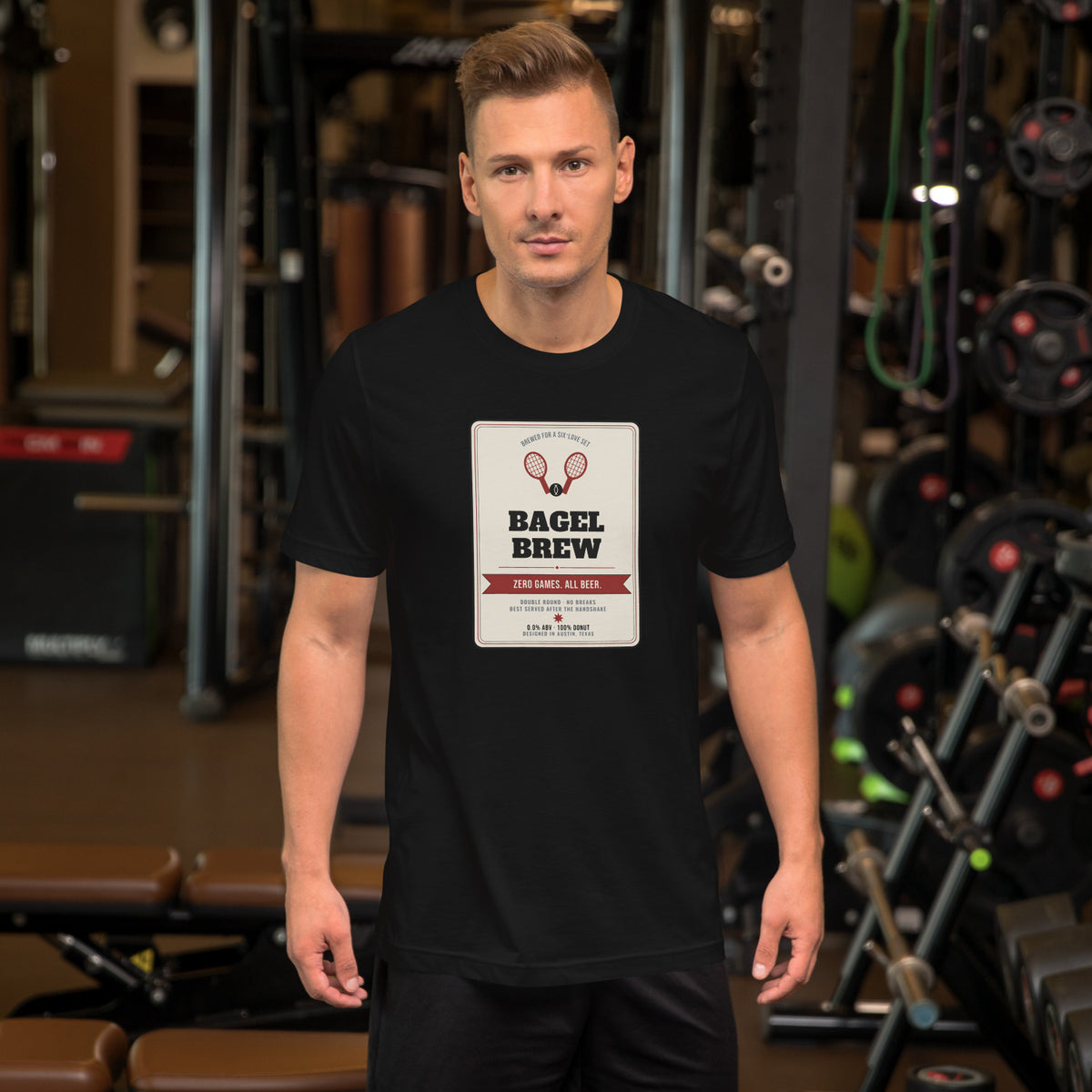 Bagel Brew - worn - tennis tee