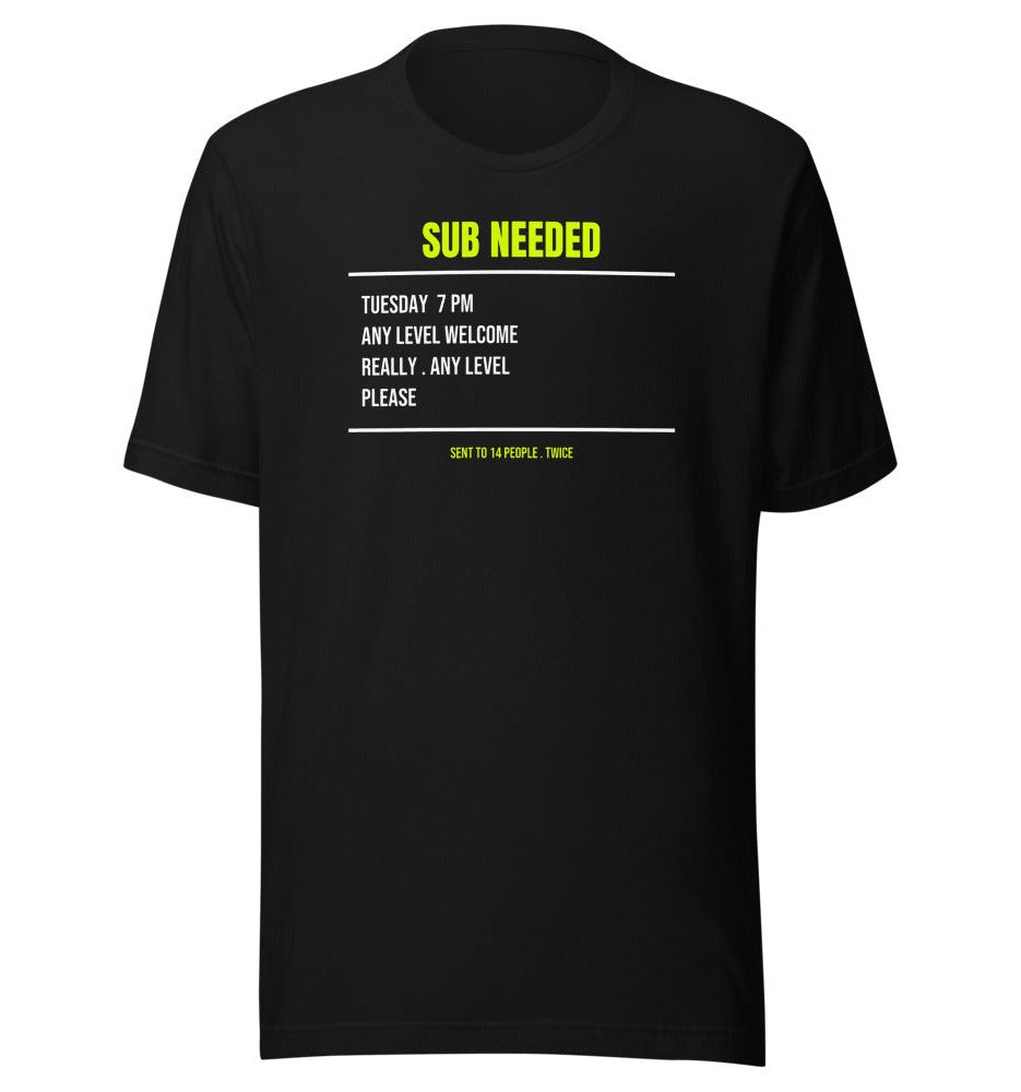 The Sub Request — Funny Tennis Unisex Tee