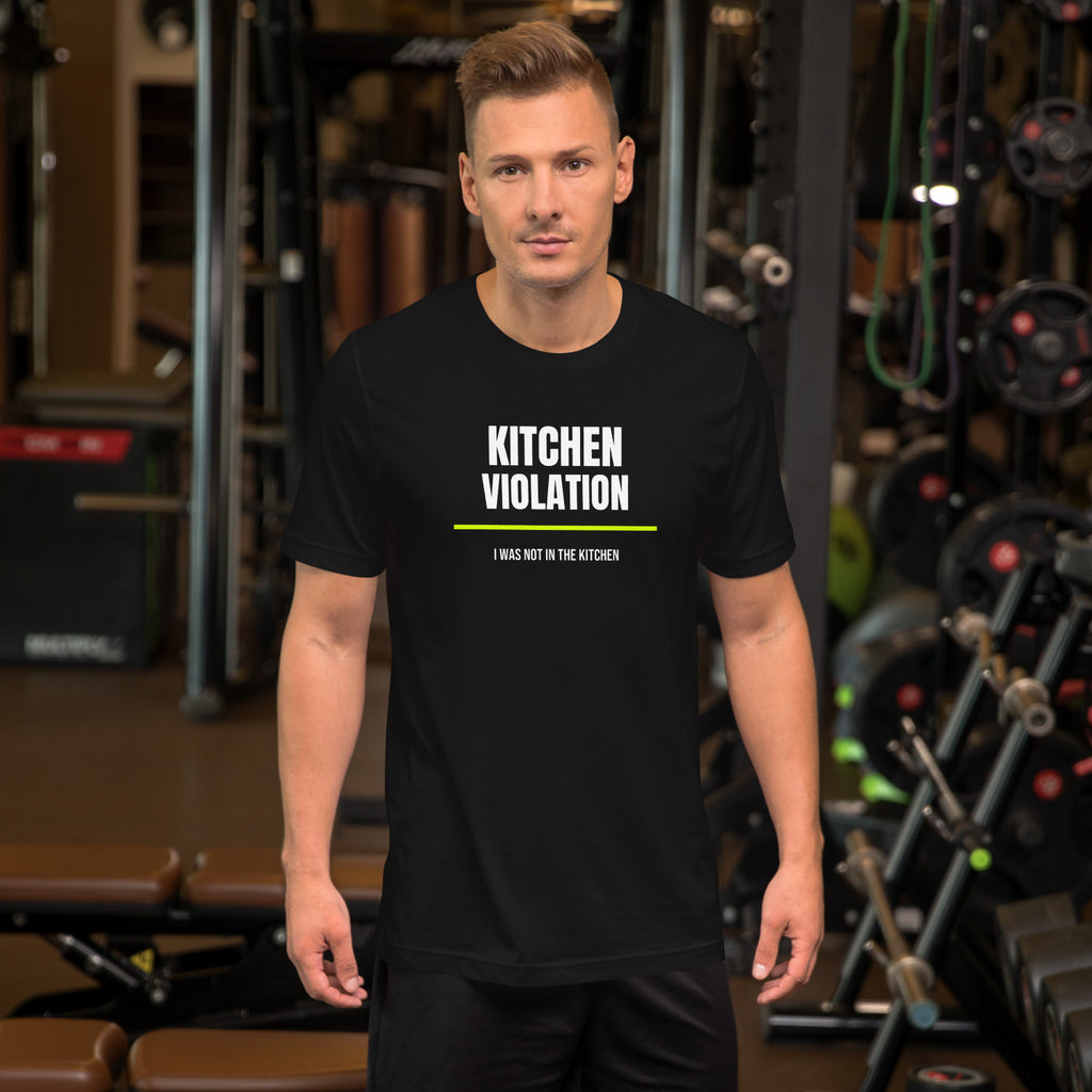 Kitchen Violation - worn - pickleball tee