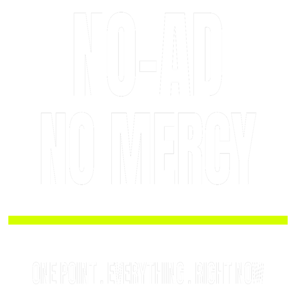 No-Ad, No Mercy design artwork