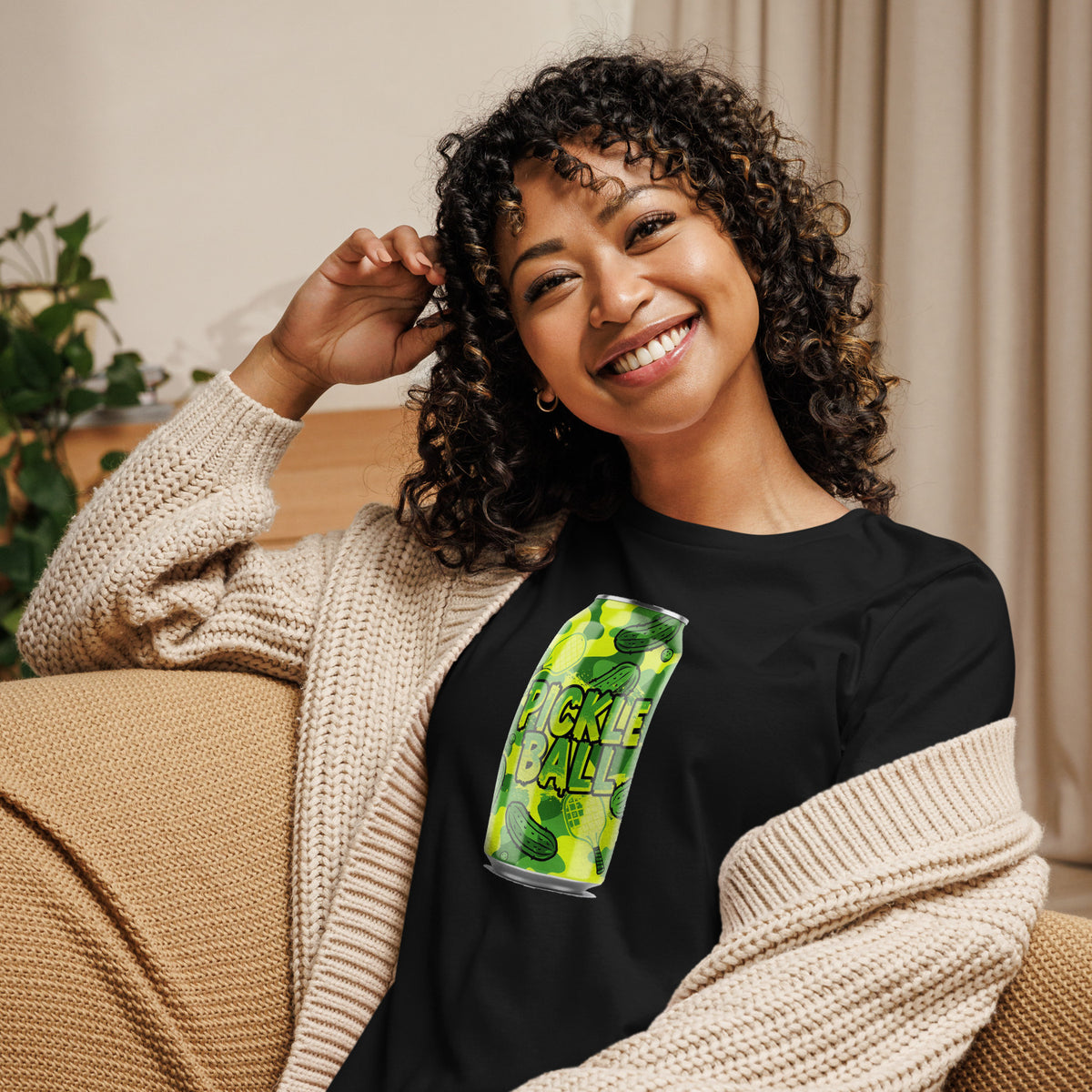 Pickle Patch - worn - pickleball womens tee