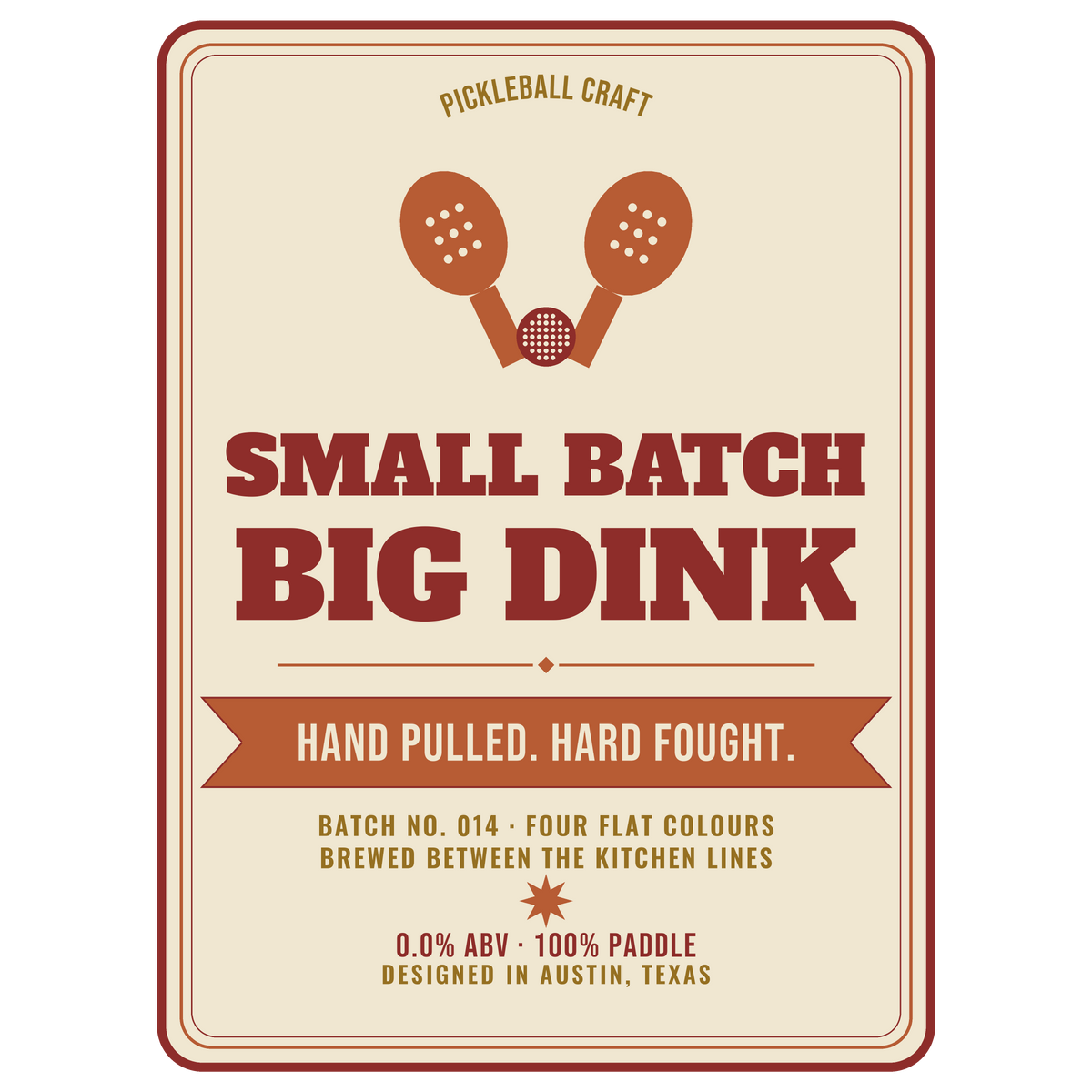 Pickleball Craft — Funny Pickleball Beer Shirt For Dad Sticker — kiss-cut vinyl sticker artwork