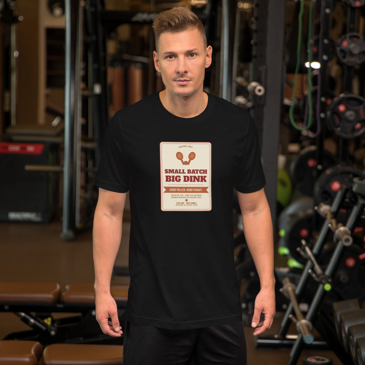 Pickleball Craft - worn - men's pickleball performance tee for USTA and competitive players