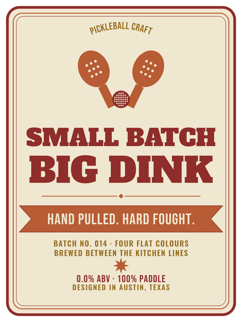 Pickleball Craft — Funny Pickleball Beer Shirt For Dad Sticker — kiss-cut vinyl sticker artwork