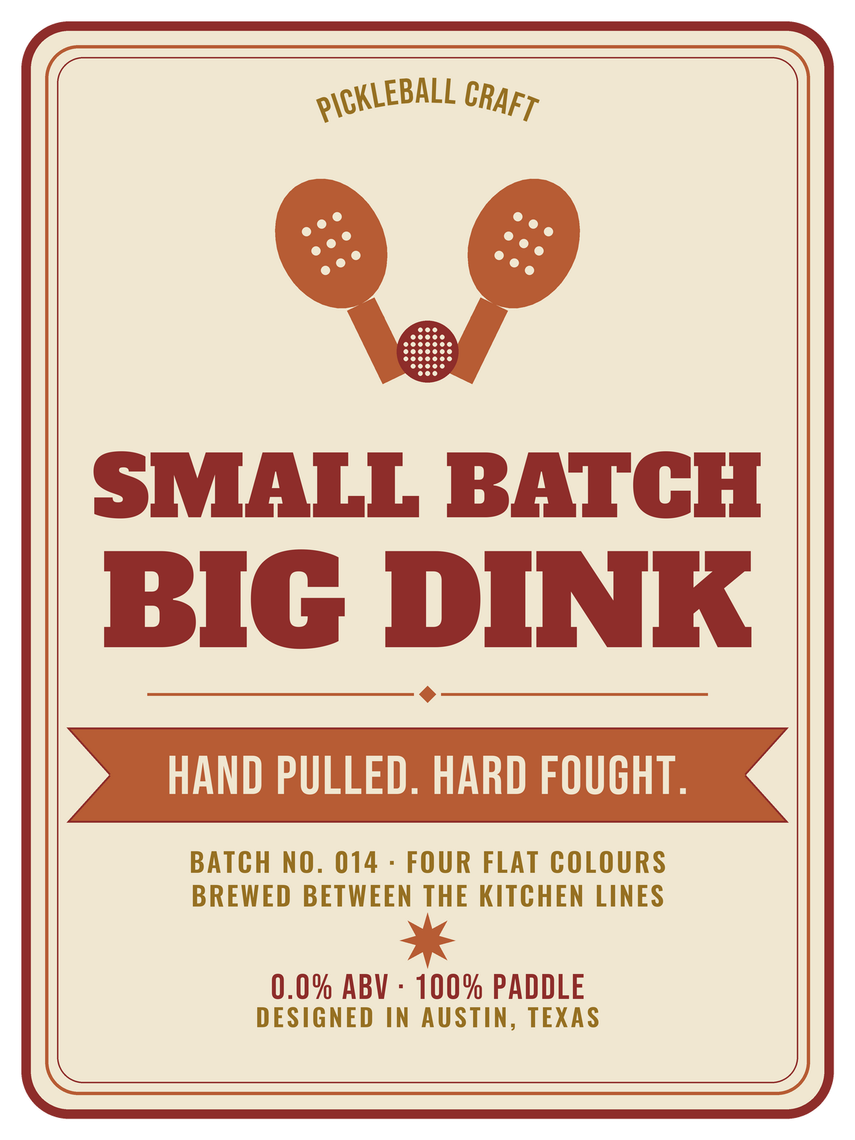 Pickleball Craft — Funny Pickleball Beer Shirt For Dad Sticker — kiss-cut vinyl sticker artwork