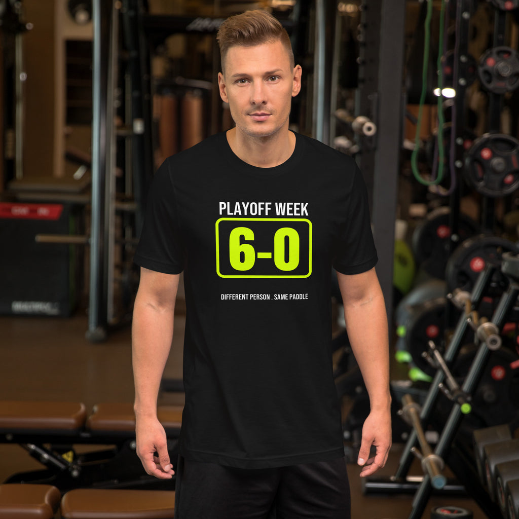 Playoff Week Personality - worn - pickleball tee