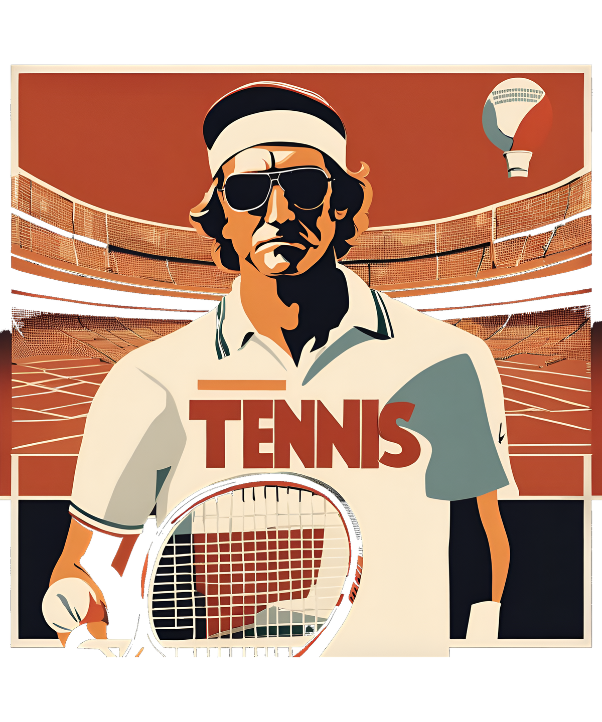 Seventies Serve design artwork