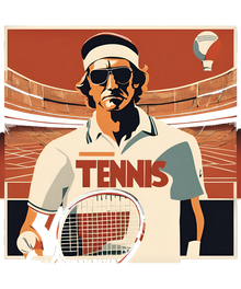 Seventies Serve design artwork