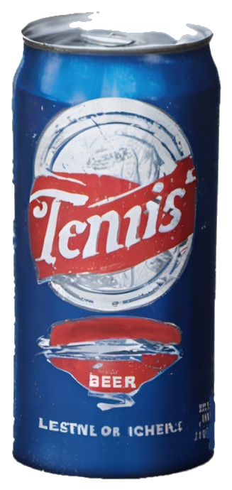 tennis-beer design artwork