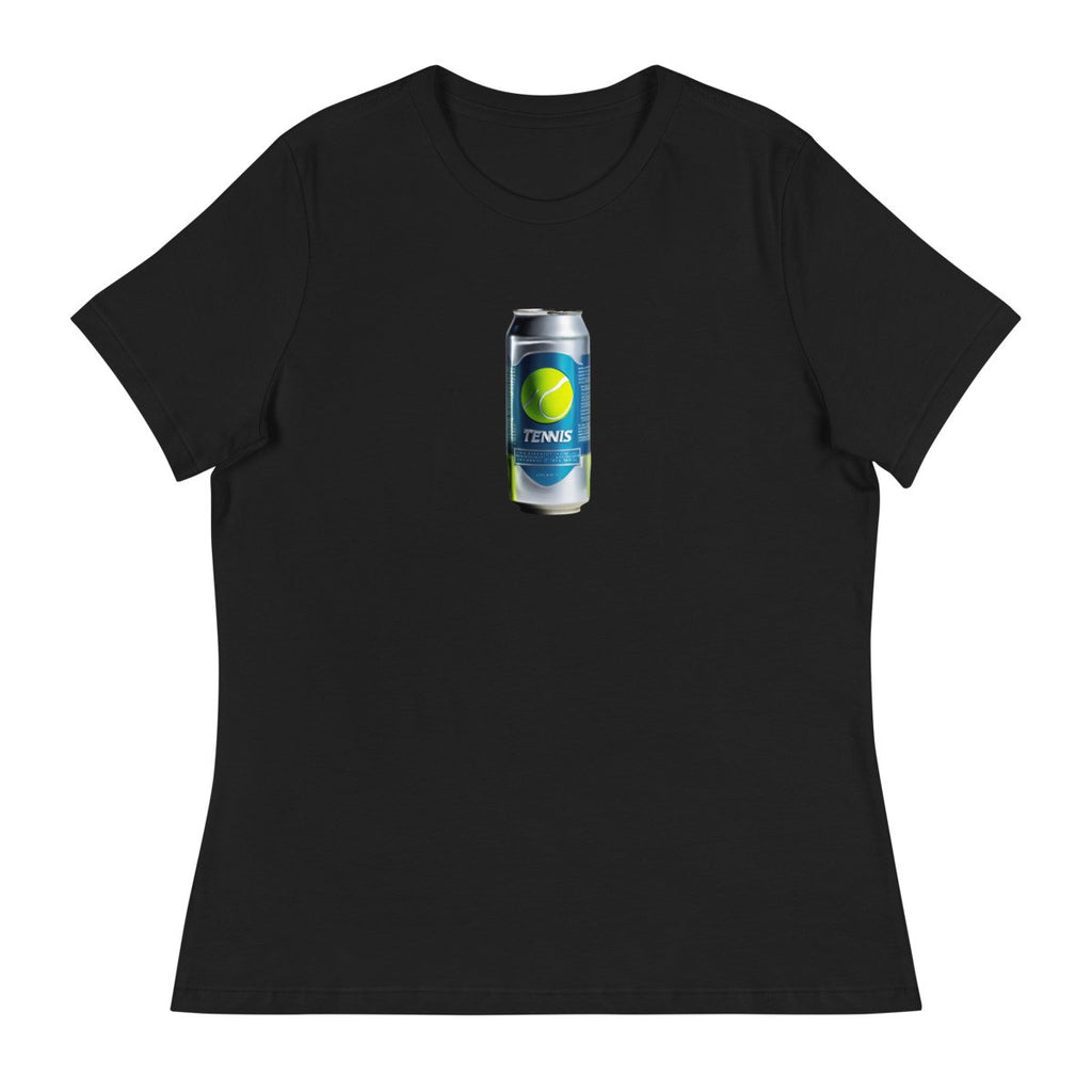 tennis energy design printed on a womens-tee, front