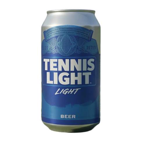 tennis light blue can design artwork