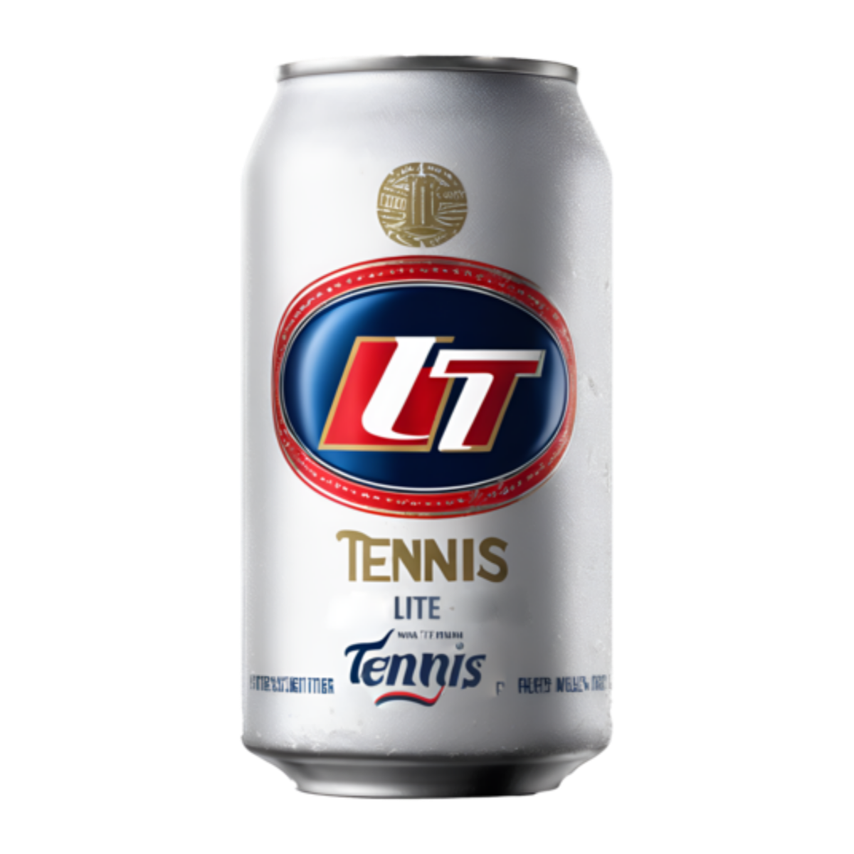 tennis lite silver can design artwork