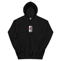 tennis lite silver can design printed on a hoodie, front