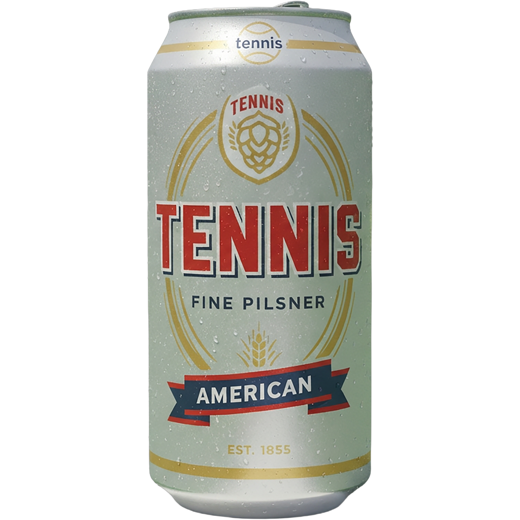 tennis-pilsner-american design artwork