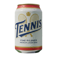 tennis pilsner club design artwork
