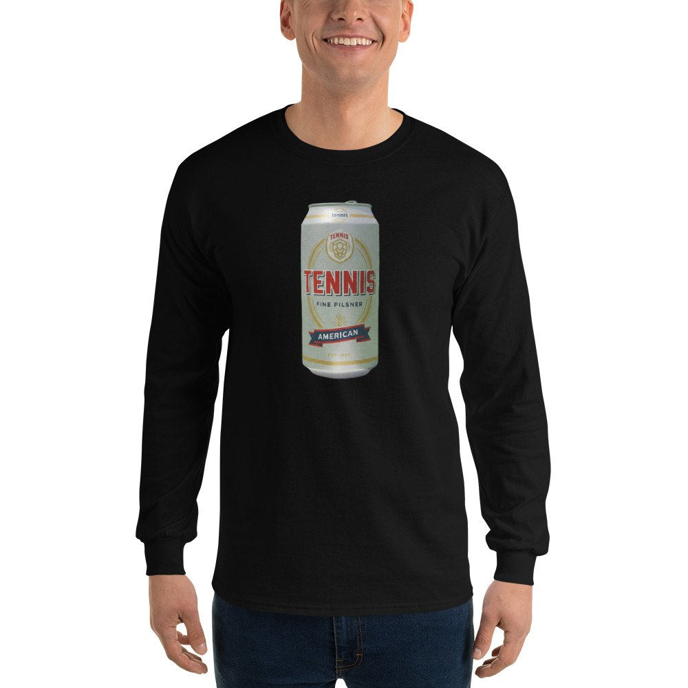 Tennis Pilsner longsleeve worn by a model