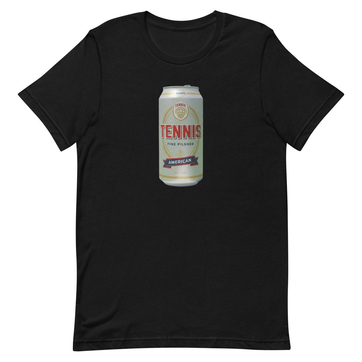Tennis Pilsner tee flat