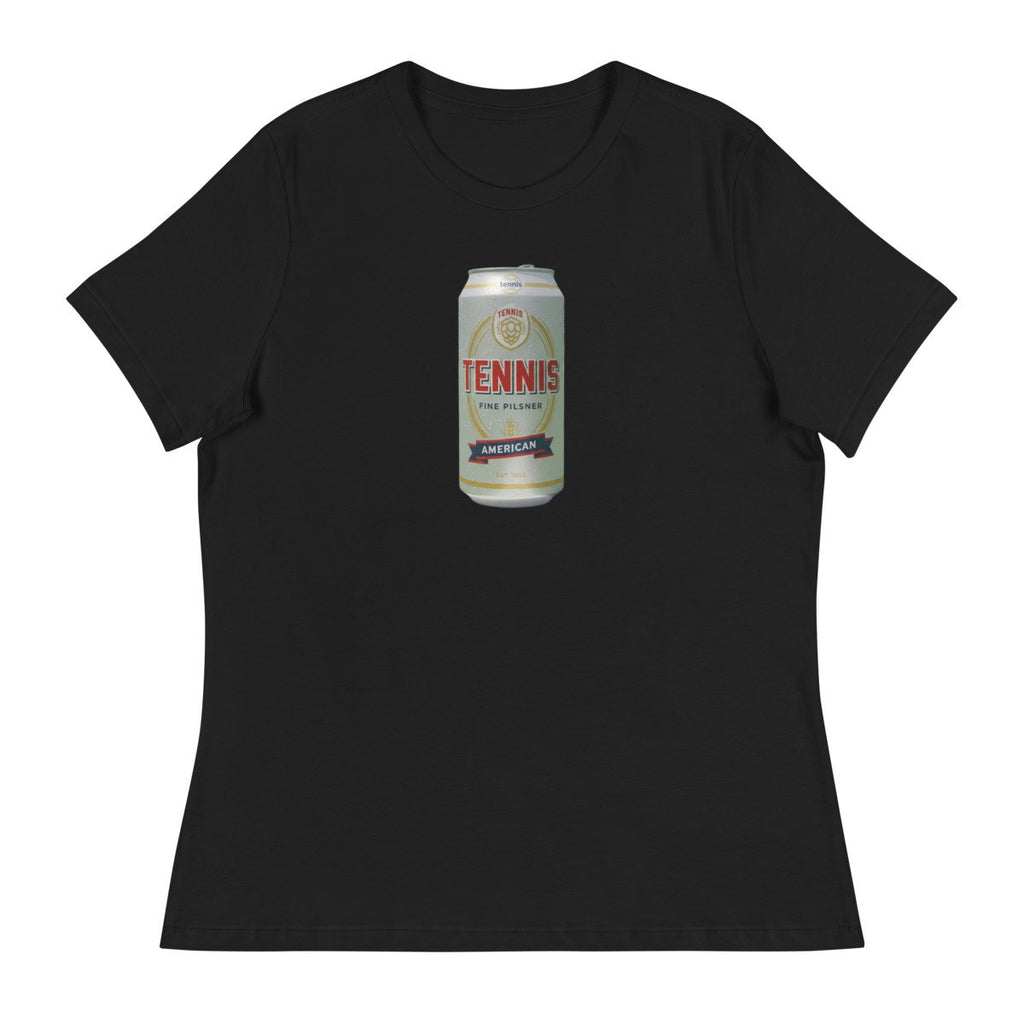 Tennis Pilsner womens tee flat