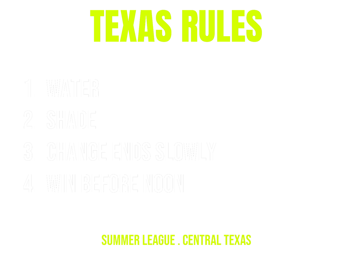 Texas League Rules design artwork