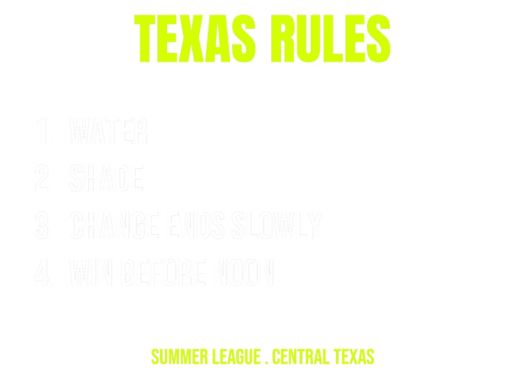 Texas League Rules design artwork