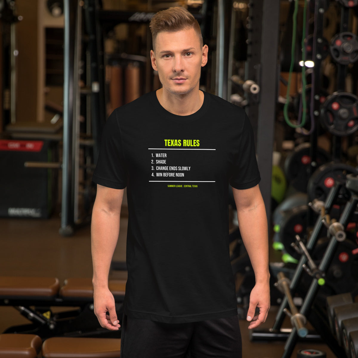 Texas League Rules - worn - tennis tee