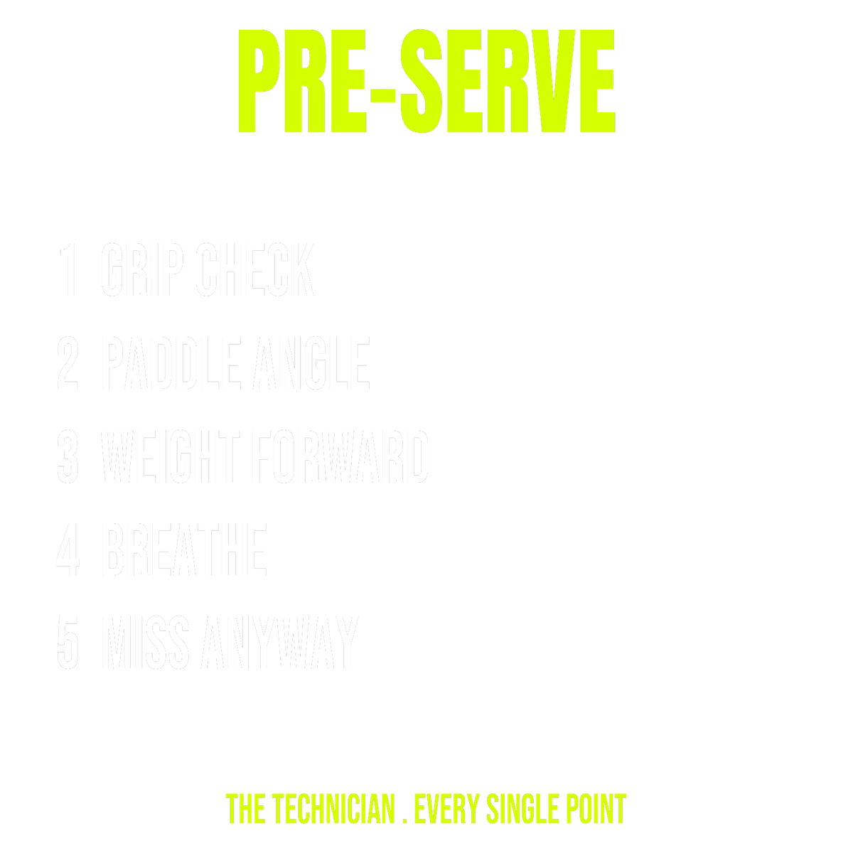 The Technician's Checklist design artwork