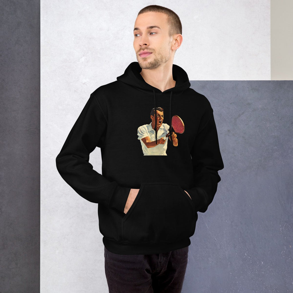 The Volleyer hoodie worn by a model