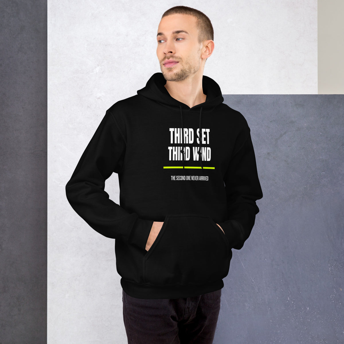 Third Set Third Wind - worn - tennis hoodie