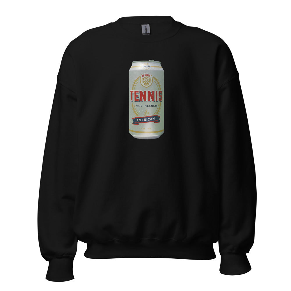 Tennis Pilsner American — Vintage Beer Can Tennis Sweatshirt