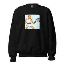 Eight Bit Serve - front - unisex tennis sweatshirt for USTA and competitive players