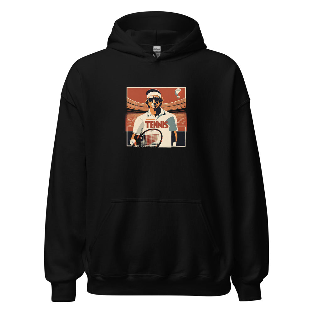 Seventies Serve — Funny Tennis Hoodie