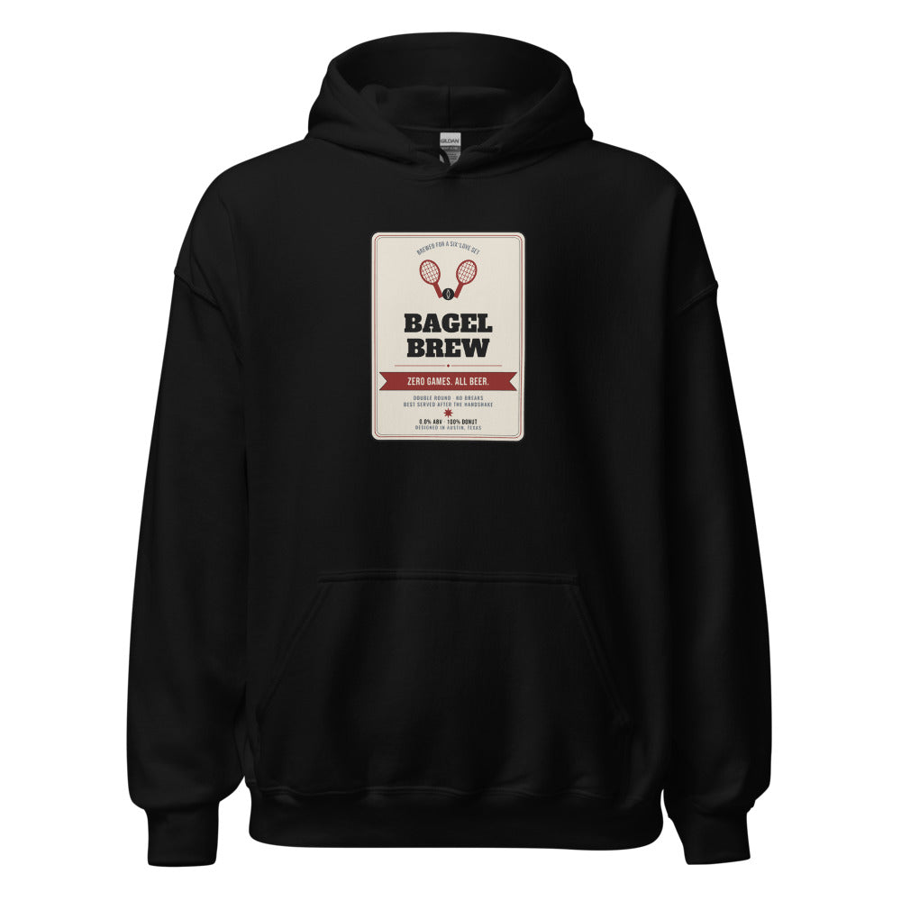 Bagel Brew — Vintage Beer Can Tennis Hoodie