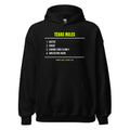 Texas League Rules — Funny Tennis Hoodie — Black