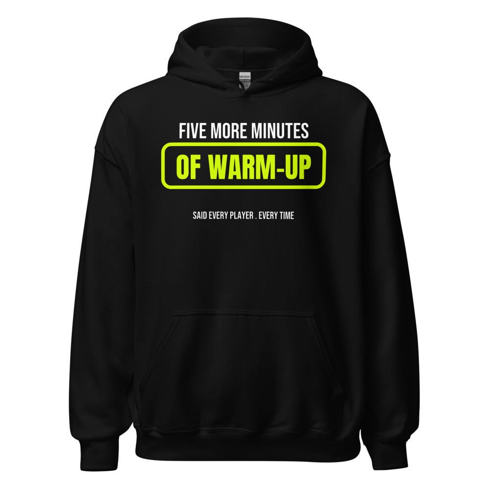 Five More Minutes — Funny Pickleball Hoodie — Black