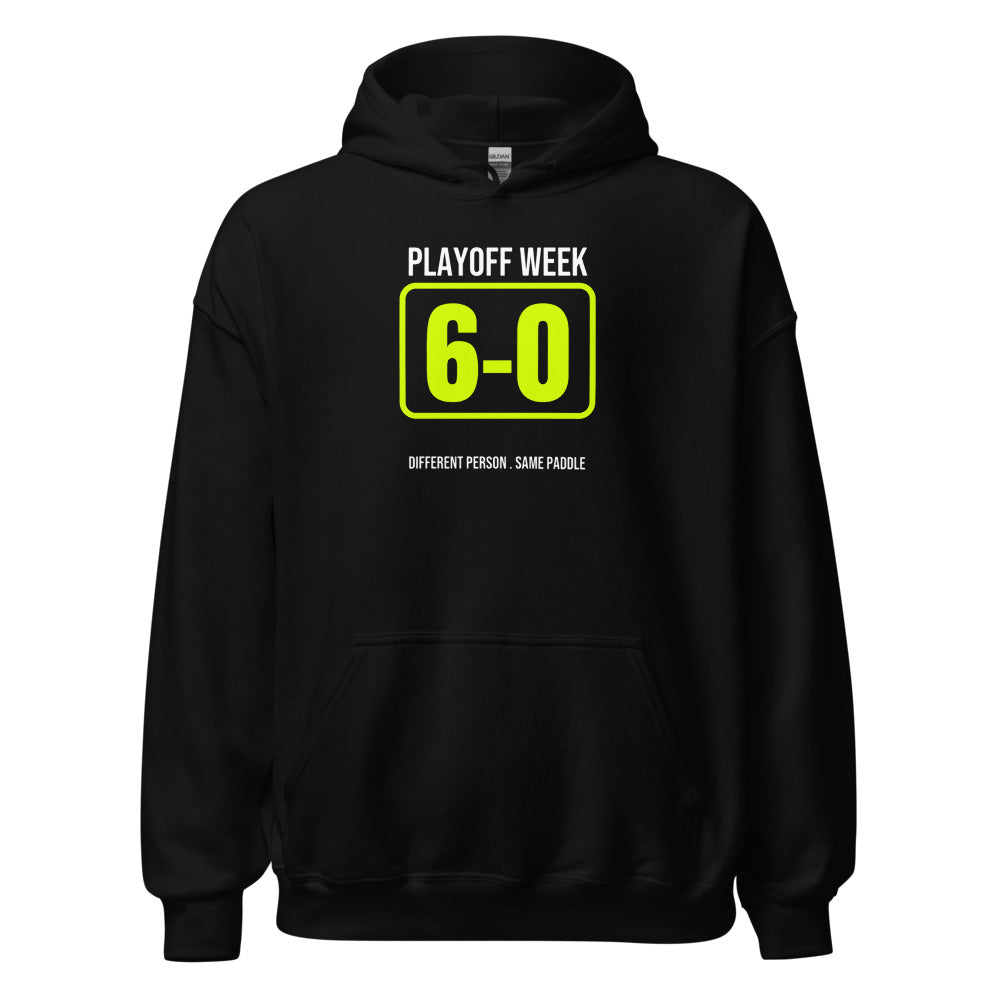 Playoff Week Personality — Funny Pickleball Hoodie — Black