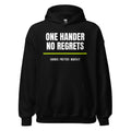 One Hander, No Regrets — Funny Tennis Hoodie — Black