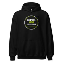Carpool Captain — Funny Tennis Hoodie — Black
