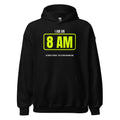 8 AM Saturday Person — Funny Pickleball Hoodie — Black