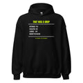 Third Shot Drop Denial — Funny Pickleball Hoodie — Black