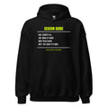 Snowbird Season — Funny Tennis Hoodie — Black