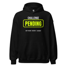 Ladder Challenge Pending — Funny Tennis Hoodie — Black